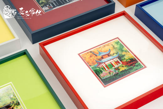 艷湘绣 长来常往 手工刺绣商务礼品摆件挂件 文创艺术摆件湘绣两面绣特产 商品图1