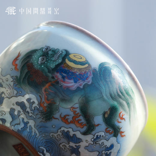 问鼎哥窑精工款云澜杯(狮舞如飞)（缺货） 商品图2