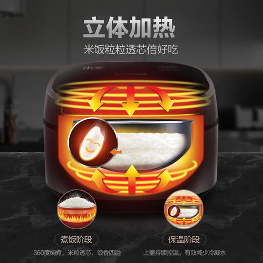 苏泊尔（SUPOR）4L电饭煲Pro电饭锅IH电磁加热本釜内胆多功能家用智能电饭煲3-8人星空银SF40HC45 商品图4