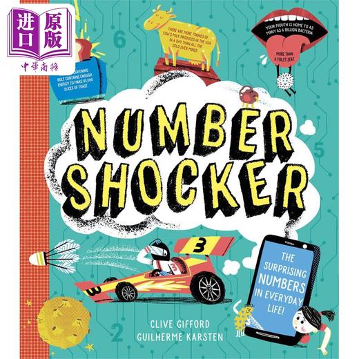 【中商原版】数字震撼者 Number Shocker 英文原版 儿童科普绘本 自然科学知识图画书 精装进口图书 6岁以上 色彩缤纷 跨学科 商品图0