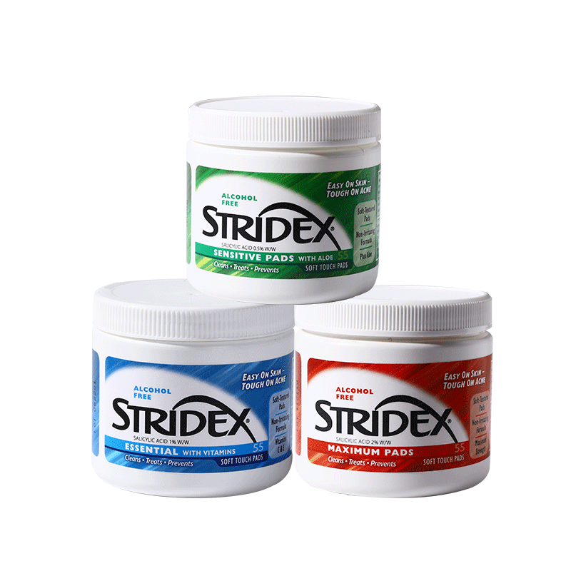 施颜适水杨酸净颜/护理/祛痘棉片 疏通毛孔 深层清洁 高效控油  55片装