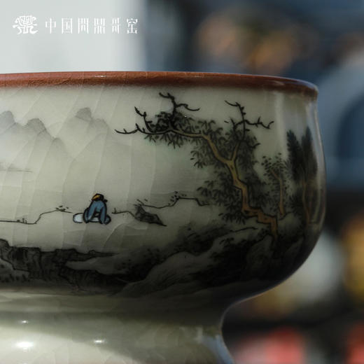 问鼎哥窑精工款瑾瑜杯 (云烟山水) 商品图1
