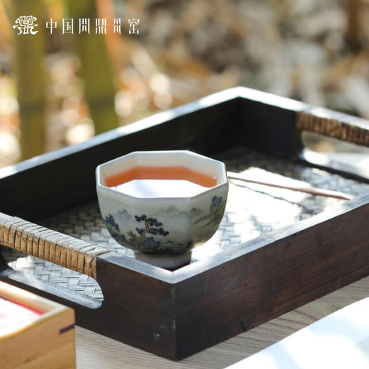 问鼎哥窑传世款直口八方杯（锦绣山河） 商品图3