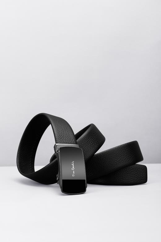 皮尔卡丹头层牛皮皮带男款商务休闲都市自动扣男士腰带高级感牛皮男式裤腰带 商品图2