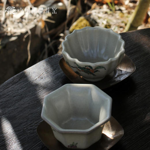 问鼎哥窑传世款八方杯（金盏银台） 商品图2