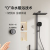 帝王洁具奶油风白色淋浴恒温花洒套装智能数显0冷水家用除氯美肤TC24009 商品缩略图2