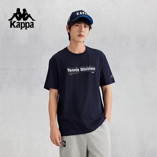 kappa卡帕背靠背男士t恤短袖2024新款夏季运动跑步半袖休闲上衣男K0E52TD27 商品图0