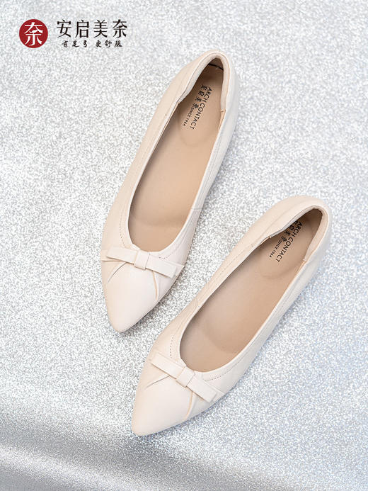 ARCH CONTACT安启美奈浅口时尚单鞋方跟羊皮女鞋52906 商品图3