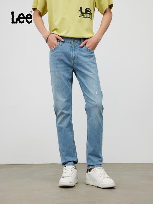 Lee商场同款709低腰修身锥形浅蓝男牛仔裤凉凉裤LMB1007093HN00FA00474 商品图3