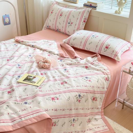 📣【泡泡棉麻夏凉被四件套单夏被多款可选】✅1、环保喷气印花，颜色鲜亮，手感舒适，❣️色牢度高，久洗如新✅ 商品图2