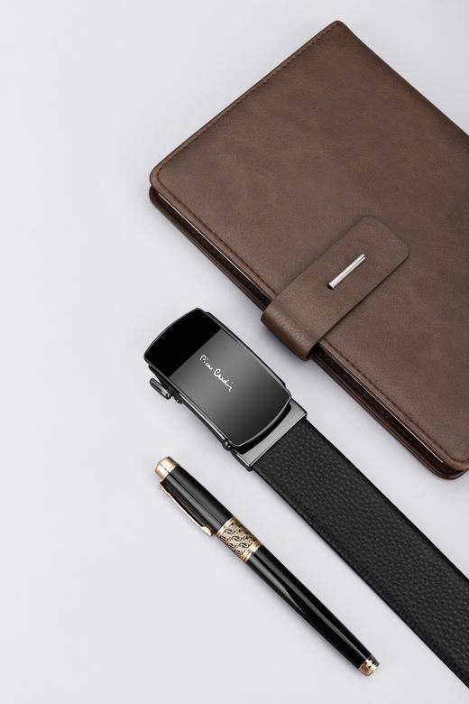 皮尔卡丹头层牛皮皮带男款商务休闲都市自动扣男士腰带高级感牛皮男式裤腰带 商品图11