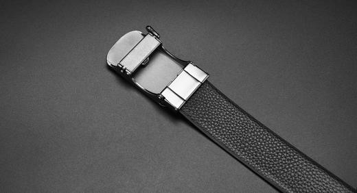 皮尔卡丹皮带男真皮商务都市自动扣男士腰带高级感牛皮男式裤腰带 商品图11