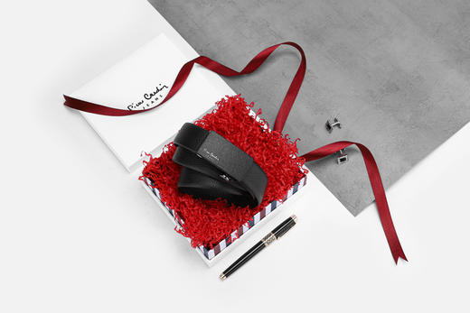 皮尔卡丹头层牛皮皮带男款商务休闲都市自动扣男士腰带高级感牛皮男式裤腰带送爸爸 商品图11