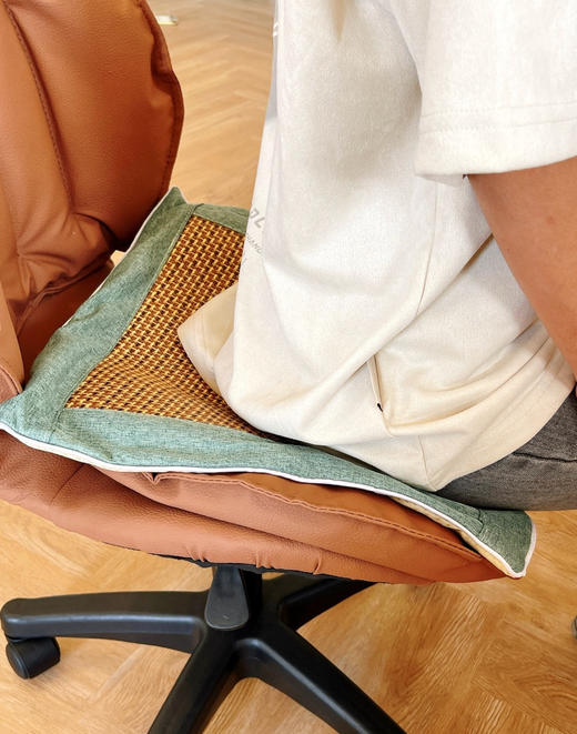 推荐🔥49.8💰到手2个 【景涵宛艾 艾绒藤席坐垫】远离夏天空调综合症，体寒、湿气、久坐人群必入❗️❗️ 商品图1