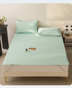 🌻【恐龙天使凉感丝乳胶凉席三件套】 ❗❗1、直接水擦晾晒就行，不要机洗!但整体还蛮耐脏的而且乳胶本身就有除螨抗菌功能透气舒适完胜其他材质凉席乳胶凉席三件套 🌟