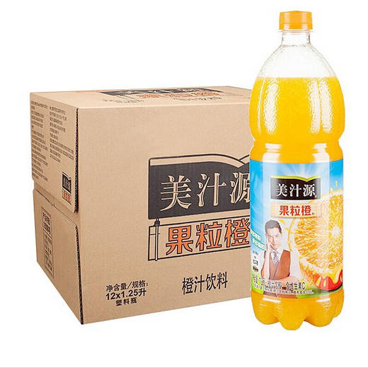 美汁源果粒橙橙汁饮料1.25L 商品图0
