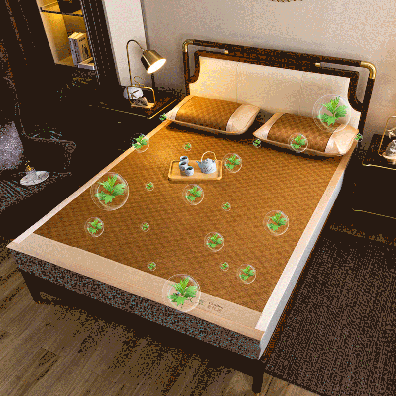 69元抢千元艾草藤席三件套，驱蚊除螨，睡着把湿气赶跑！