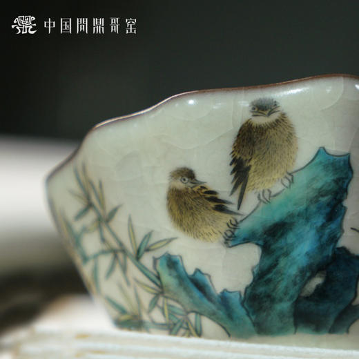 问鼎哥窑致巧款祥瑞杯（闲立双清）（缺货） 商品图1