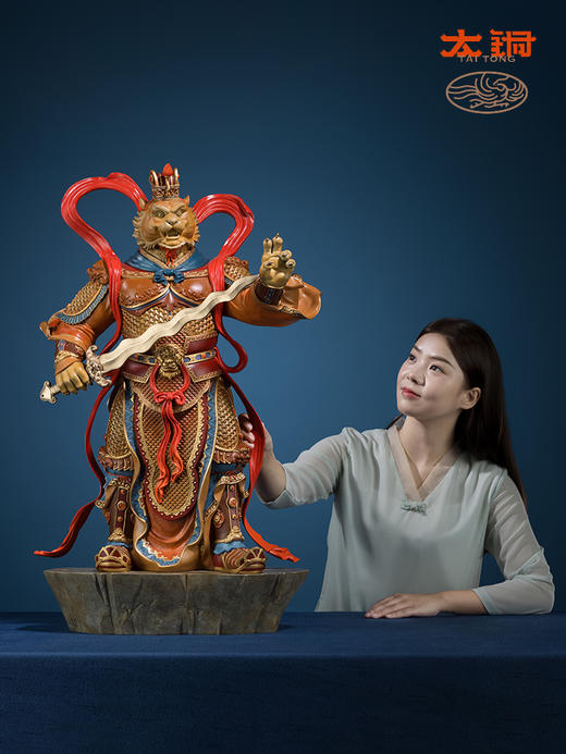 太铜 铜摆件《百兽之王》限量99尊 艺术品桌面客厅家居装饰品礼品 商品图3