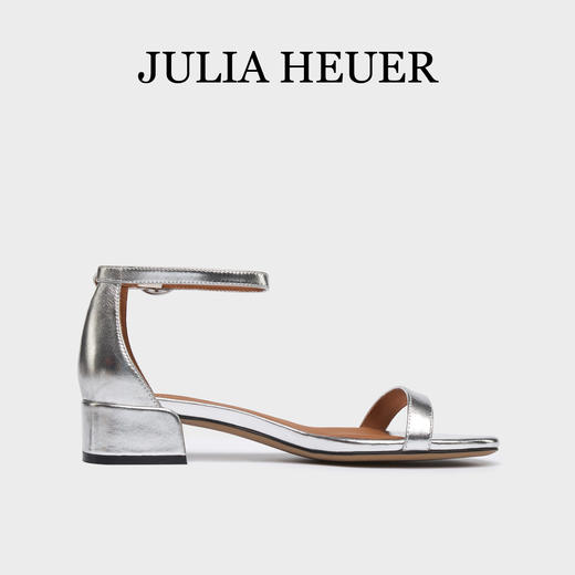 Julia Heuer 简约清凉一字带粗跟凉鞋 商品图10