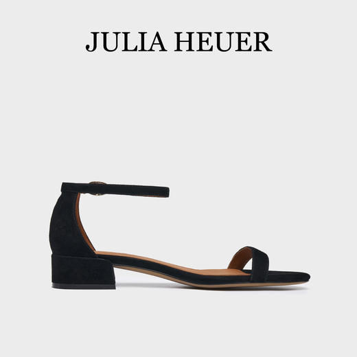 Julia Heuer 简约清凉一字带粗跟凉鞋 商品图13