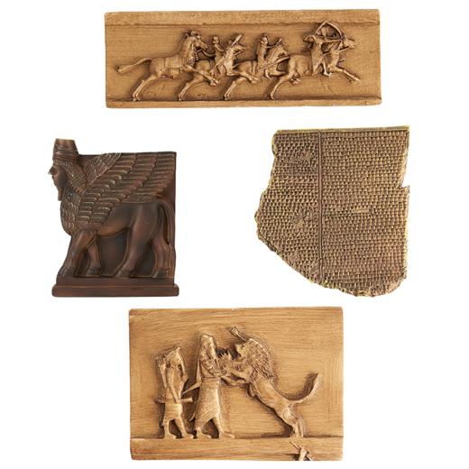 大英博物馆x苏州博物馆亚述系列 亚述巴尼拔策马猎狮 大洪水石板 人首翼牛图 亚述猎狮图 复刻冰箱贴 商品图4