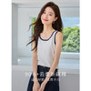 【五折购】熙世界小香风撞色吊带背心夏外穿基础百搭时尚内搭打底无袖上衣 商品缩略图1