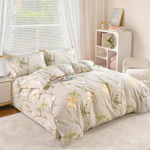 【洁丽雅】 “幽兰花香”加厚四件套 JLY-TJ866 被套 200*230cm 商品图1