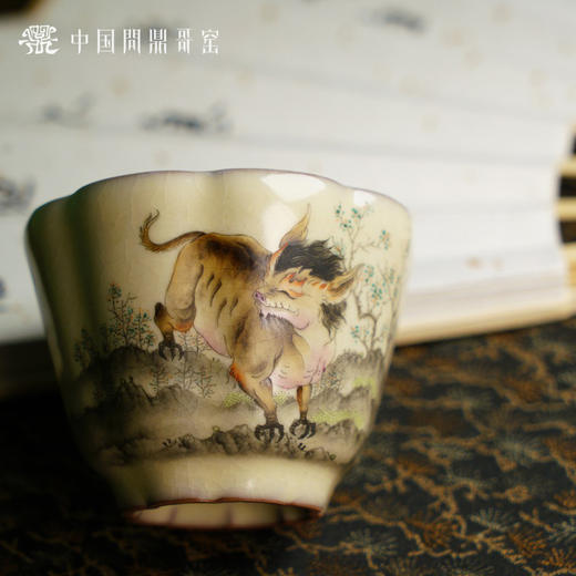 问鼎哥窑传世款风铃杯（山海经狸力） 商品图3