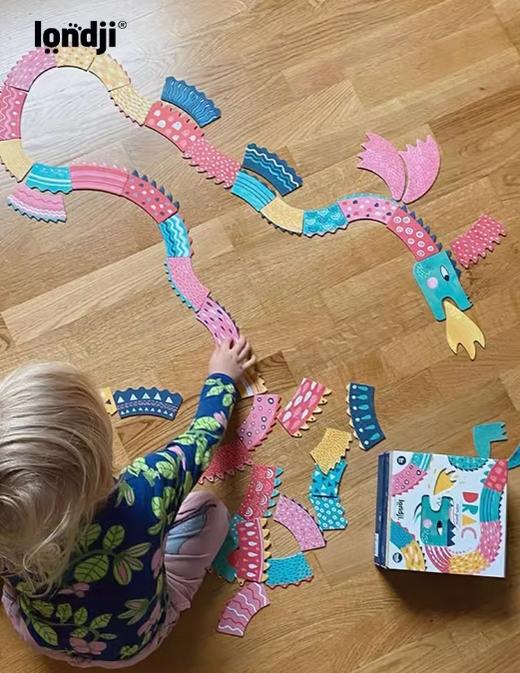 londji西班牙进口桌游喷火的龙 自由拼图 商品图2