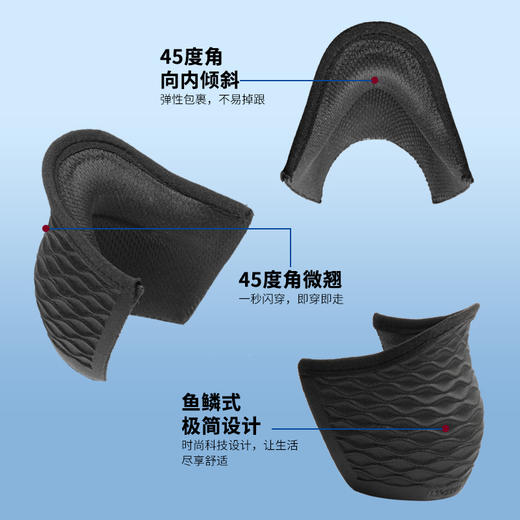 斯*奇代工厂  【闪穿运动鞋】 男女闪穿健步鞋防滑透气一脚蹬百搭舒适软底休闲鞋 商品图3