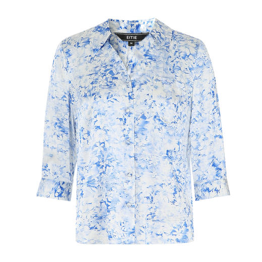 EITIE爱特爱夏款新品V领显瘦印花衬衣7409111 商品图5