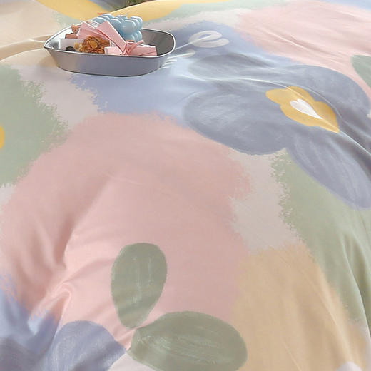 洁丽雅 “元气花语”柔肤四件套 JLY-TJ863 被套 200*230cm 商品图3