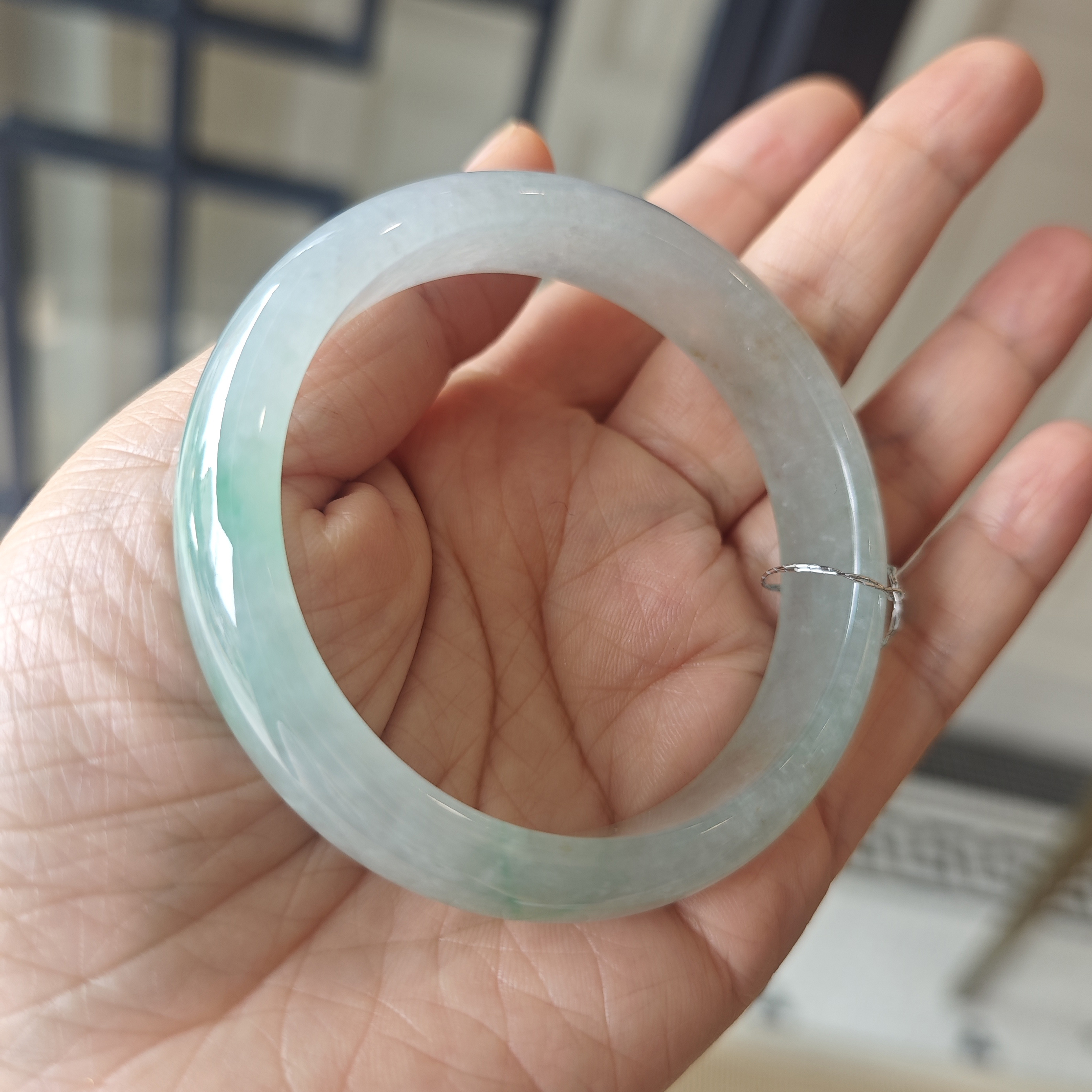 清透雅致翡翠玉镯56#