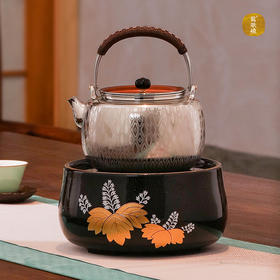 【莺歌烧旗舰店】天目釉桐纹