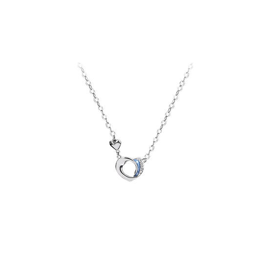 【爱心莫比乌斯】S925银滴胶项链【JHY-N001521B】 商品图4