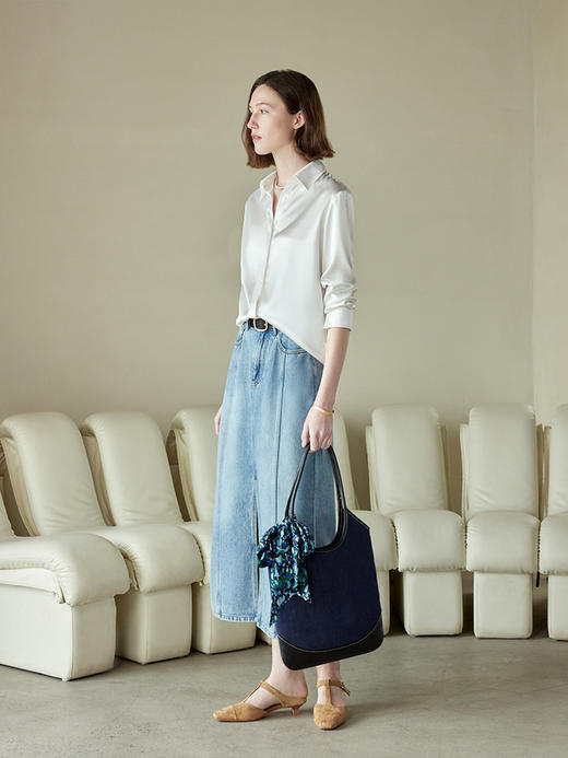 水波纹醋酸衬衫FCE2SHT150 商品图10