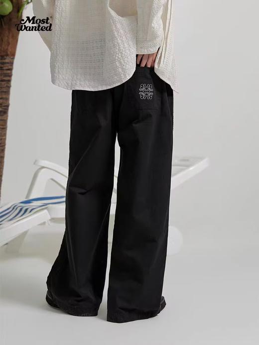 mostwantedlab彩虹/M2412089/拼接镂空设计感男女肌理直筒宽松休闲长裤 商品图1