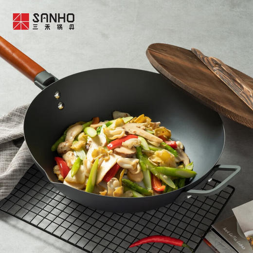 【三禾0涂层铁锅】好味道的记忆不会生锈 商品图2