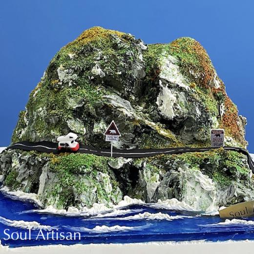 公路山峰微景观蛋糕（可定制其他景观） 商品图0