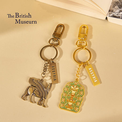 大英博物馆X苏州博物馆亚述系列 人首翼牛图 生命之树 挂件钥匙扣 商品图0