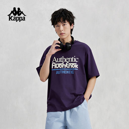 Kappa卡帕短袖2024新款情侣男女夏索罗娜运动休闲T恤撞色字母半袖K0EX2TD31D 商品图2