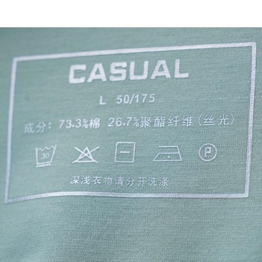 男装24夏季新品休闲圆领纯色T恤2219-3302 商品图5
