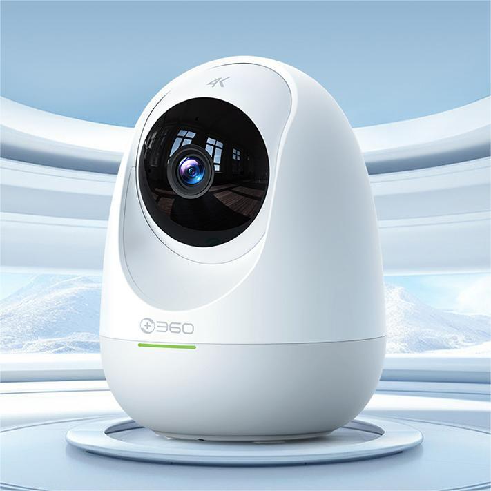 【专属】360云台摄像机8Pro 4K 超清画质 星光级超微光全彩 360°全景视角 蓝牙闪连配网 人形侦测警报 镜头隐私遮蔽