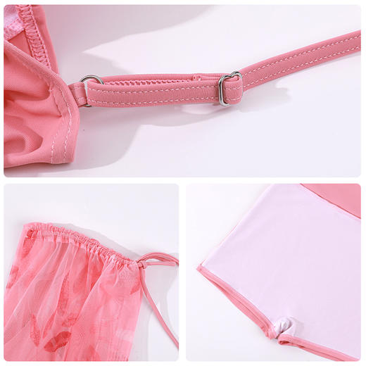 【商场同款】熳洁儿 夏日清新花卉泳装女士连衣裙泳衣海边沙滩24206306 商品图4