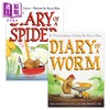 【中商原版】英文原版小动物日记2册 虫虫日记Diary of a Worm 蜘蛛日记a spider 昆虫搞笑冒险故事图画书 儿童绘本 进口图书 商品缩略图0