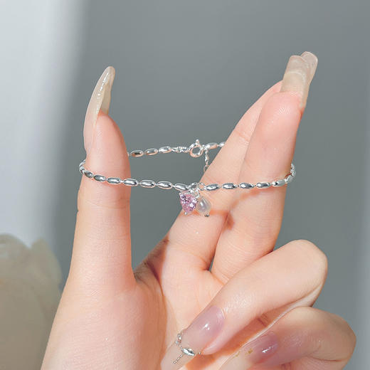 【爱心珍珠】S925银小米粒手链【JHY-A001076Y】 商品图2