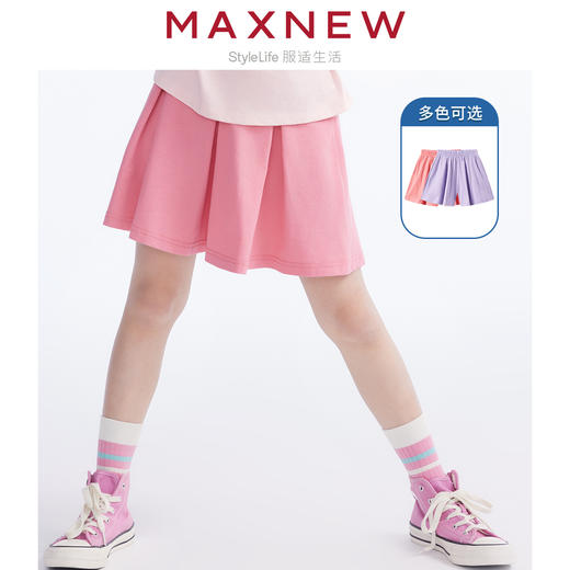 【短裤】女大童宽松纯棉短裤 1N2364103 商品图0