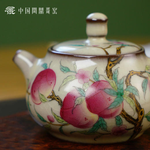问鼎哥窑致巧款西施壶（五桃）（缺货） 商品图2