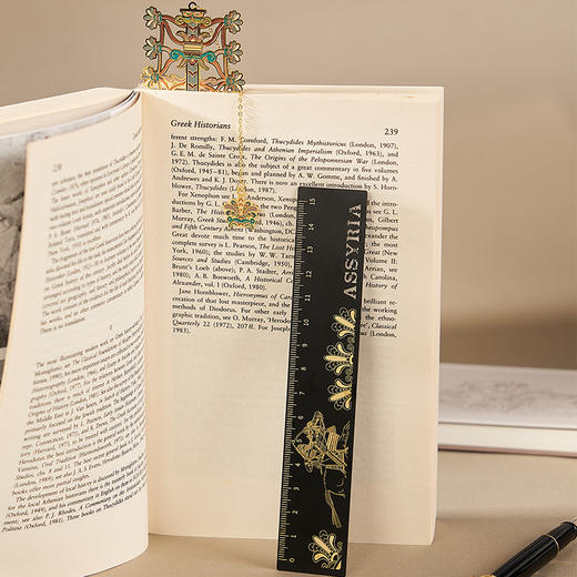 大英博物馆x苏州博物馆亚述系列亚述巴尼拔书签尺 生命之树创意书签 商品图3